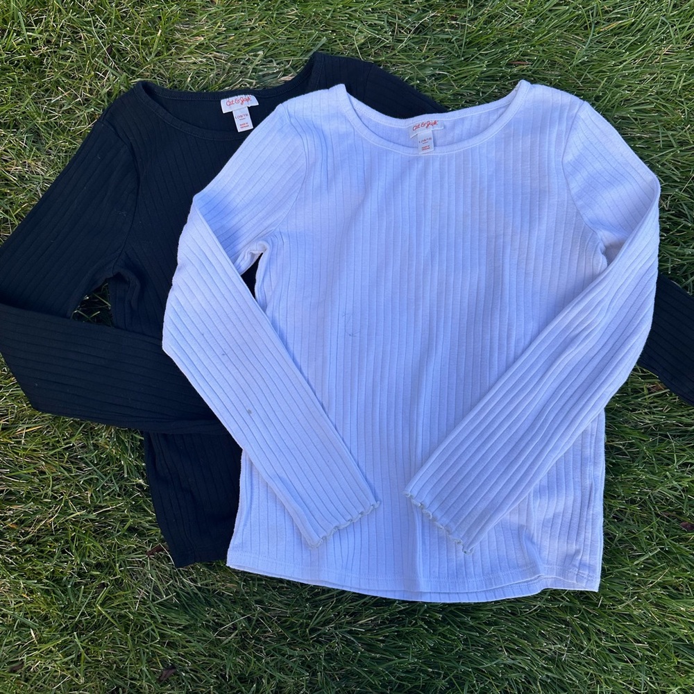 Cat & Jack Ribbed Long Sleeve Tee BUNDLE